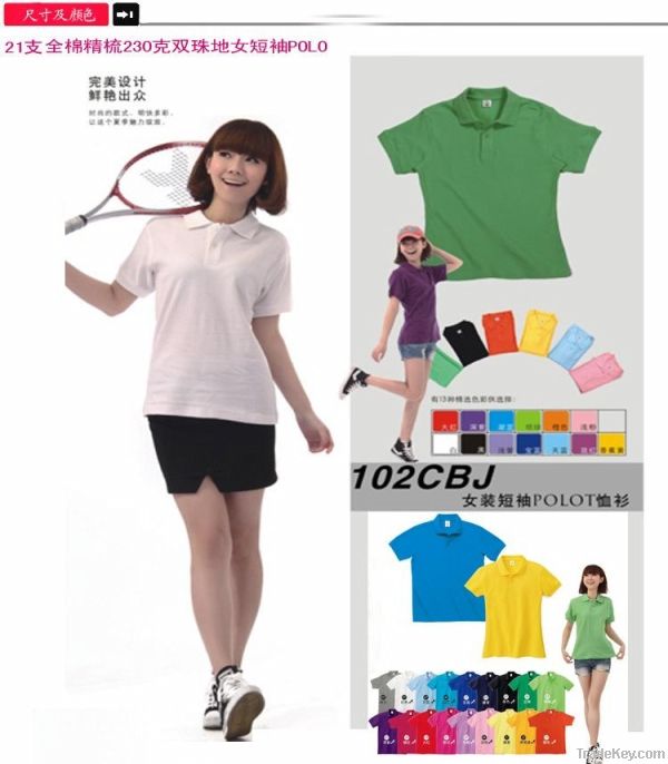 (Free shipping) short sleeves polo shirt with high quality