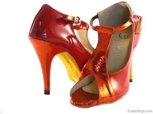 2012 New Design Lady&#039;s Leather Dance Shoes