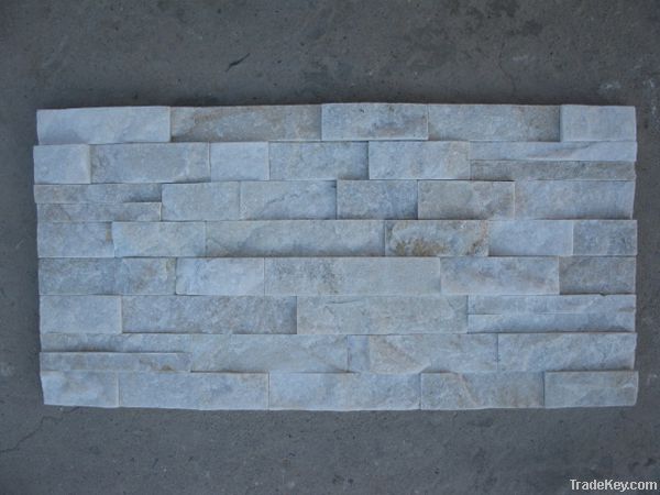 Mixed white quartz culture stone / wall veneer / stone veneeer