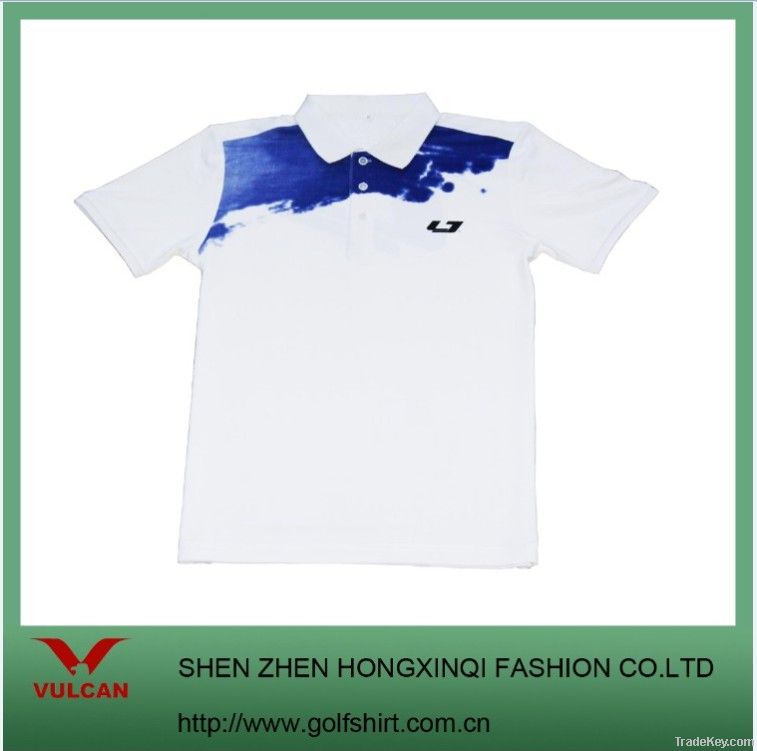 Anti-Bacterial Self Yarn Dri Fit Men Golf  Tshirt