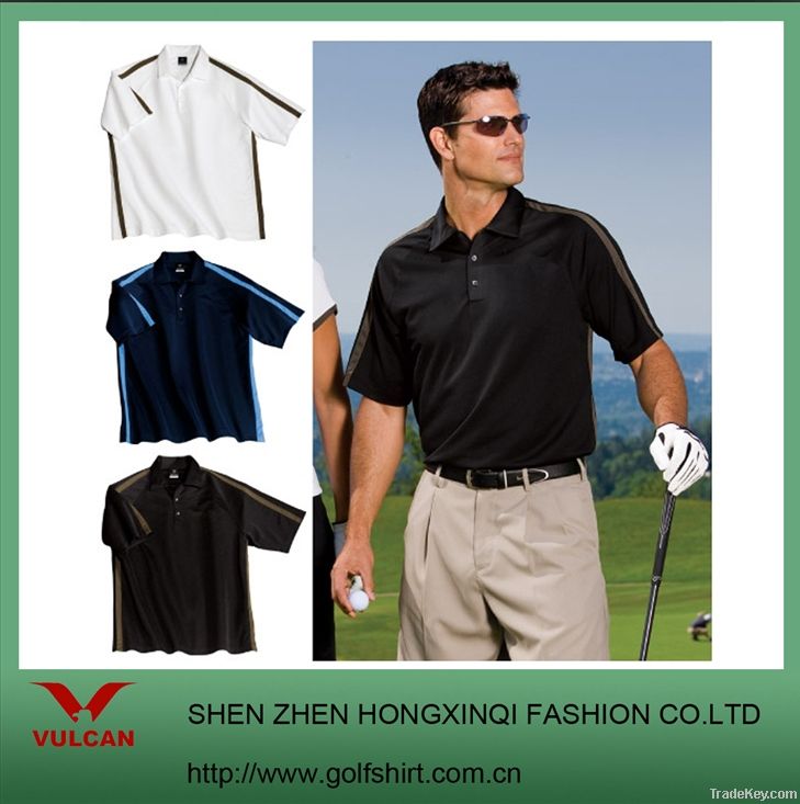 Top quality COOL DRY Men's Blank Golf Shirt