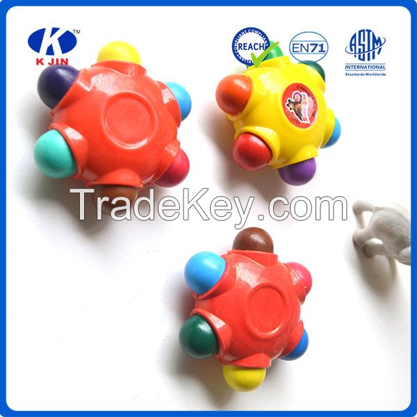 Creative high quality kids wax crayon 3D six corner star crayon