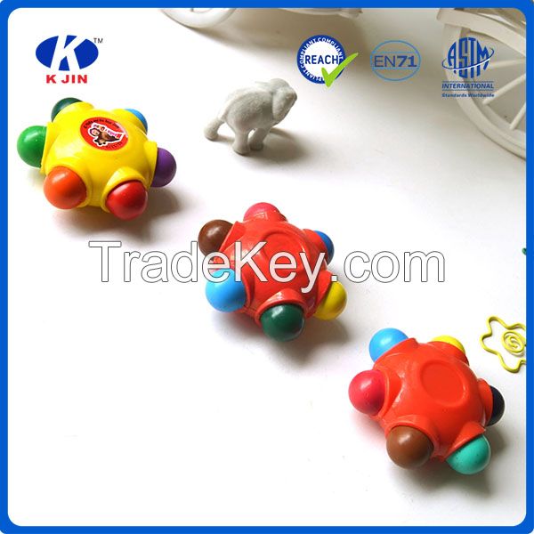 Creative high quality kids wax crayon 3D six corner star crayon