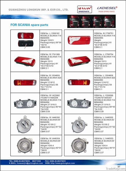 TRUCK PARTS SCANIA