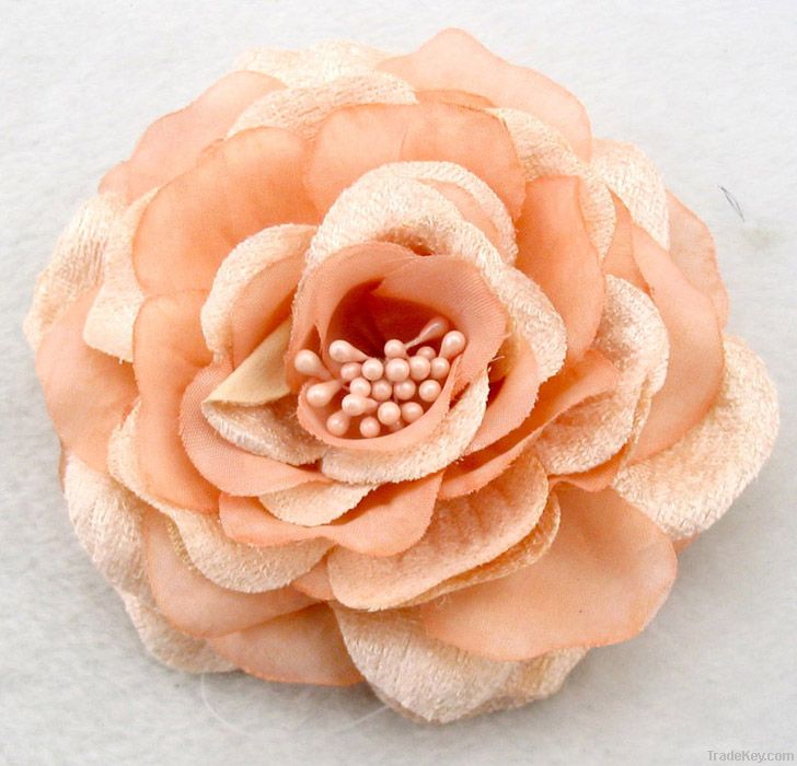 ladies pink fabric corsage /brooch