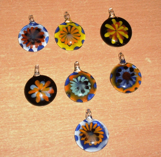 Glass Pendants Round One