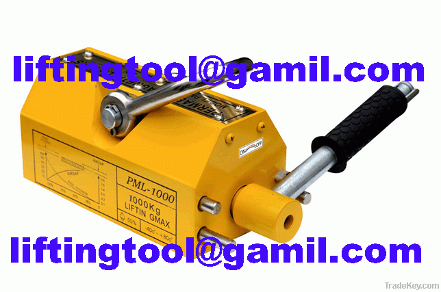 Manual permanent magnet lifter