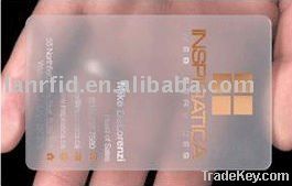 transparent business card