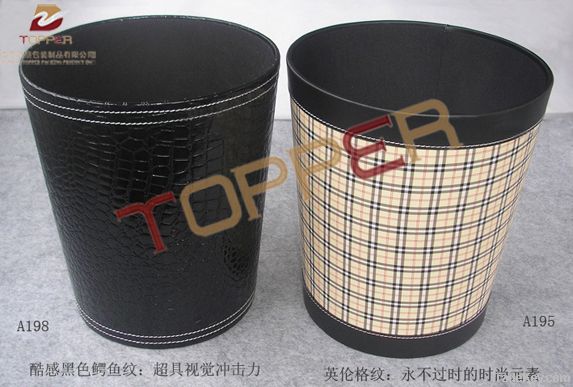 leather dustbin