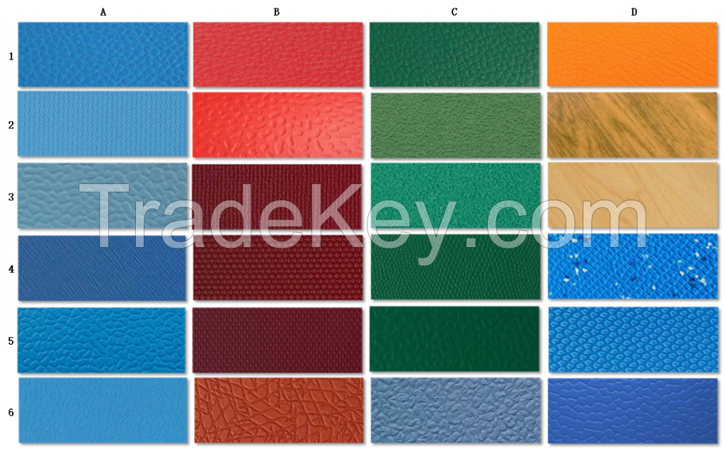 Cushioned vinyl synthetic sports flooring