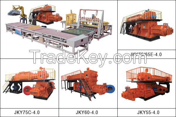 Red clay brick machine