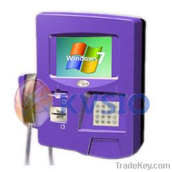 Compact custom Logo print PC Internet Payment Wall Mounted kiosk