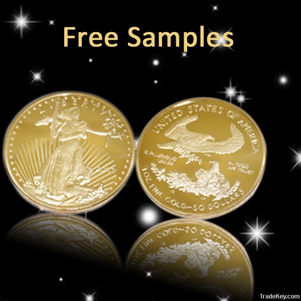 FREE samples gold/silver plated Bars/Coins for collecting , invest