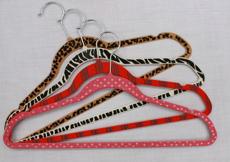 ABS Velvet Leopard Print Hanger/ Zebra Print Hanger/ Kids Hanger