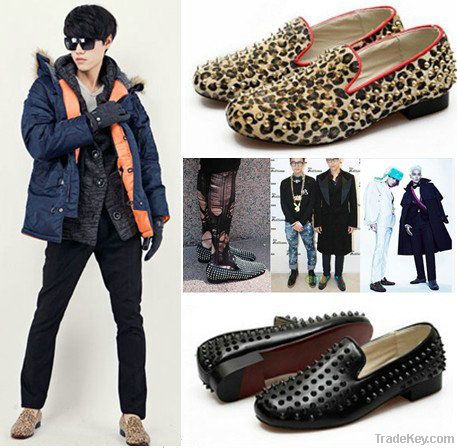 Men Punk Studded rivet shoes