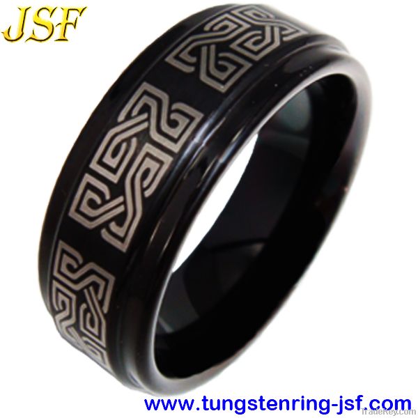 Golden Mens Tungsten Wedding Ring