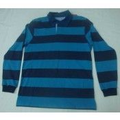 Men&#039;s Yearn Dyed Long Sleeve Polo Shirt