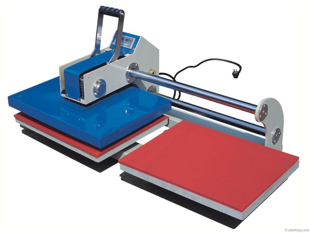 Manually double-stations heat press machine