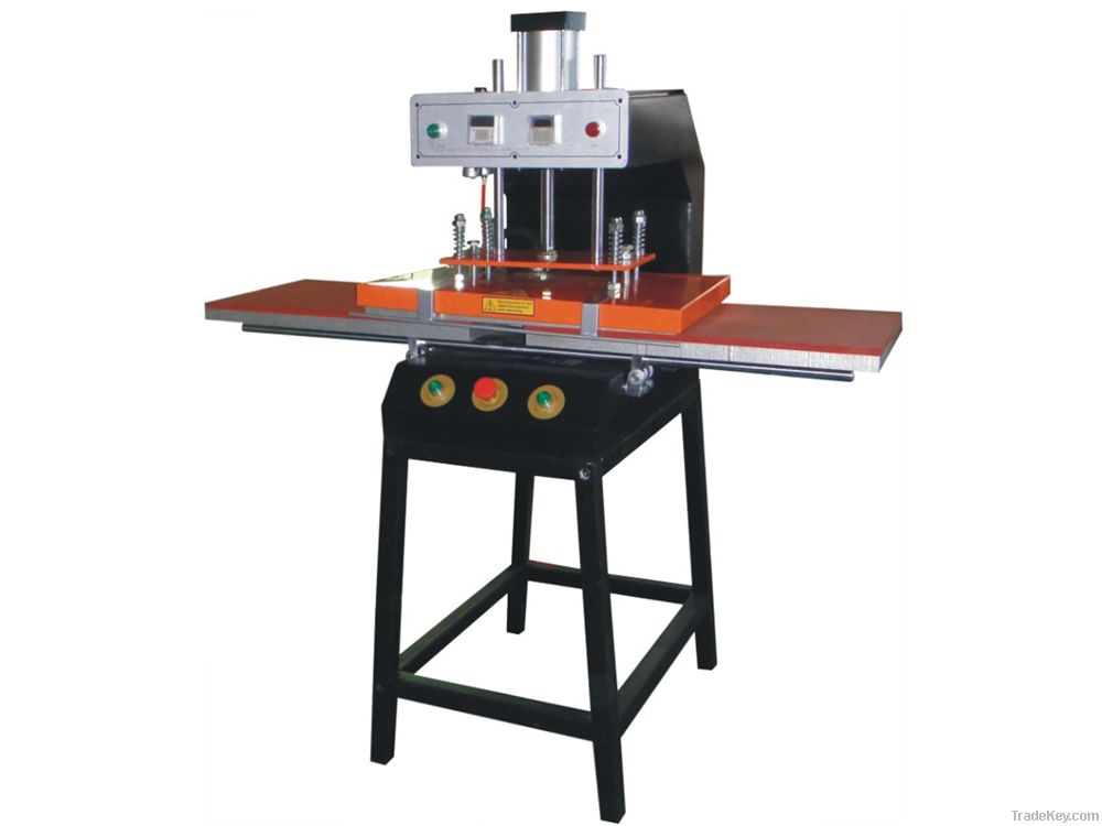 Newly pneumatic double locations heat press machine