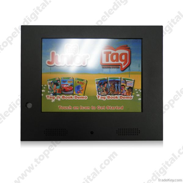 8'' lcd digital display advertising player with human sensor