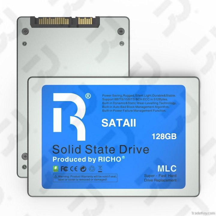 2.5inch 128GB Solid State Drive/SSD with Silver Metal Shell