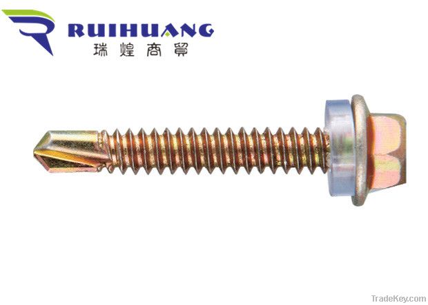 Hex washer head self drilling screw