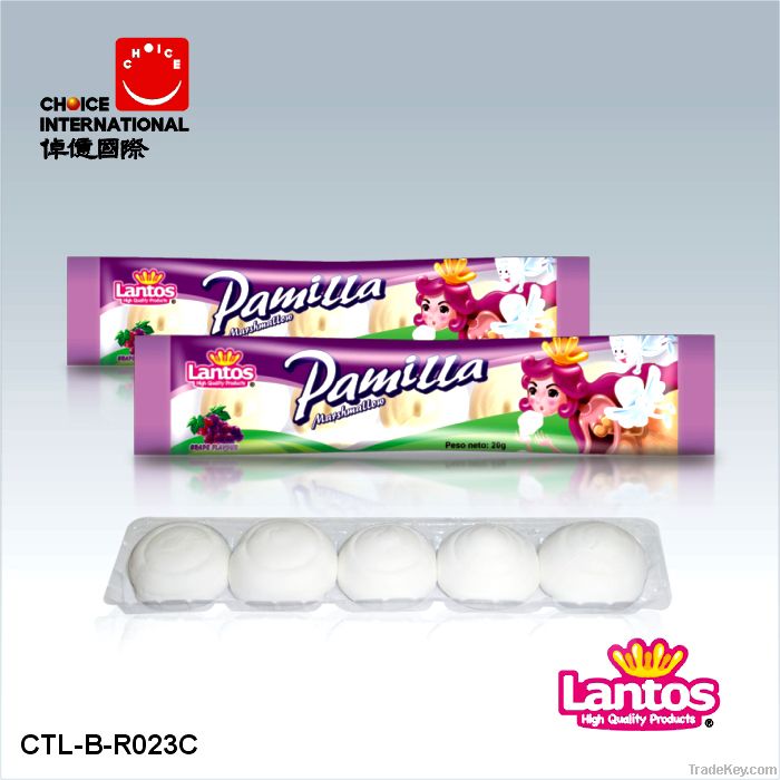 LANTOS Brand 20g Center filled Marshmallow with Grape Jam