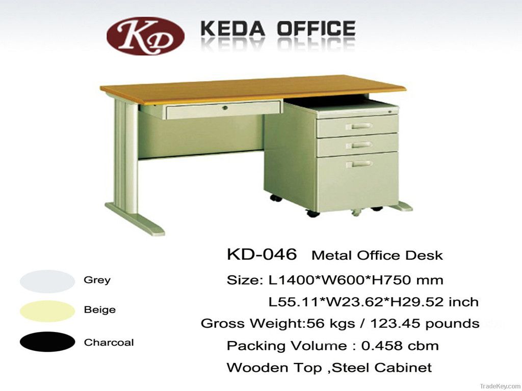 KD metal office furniture computer tables (1.2m-1.6m)