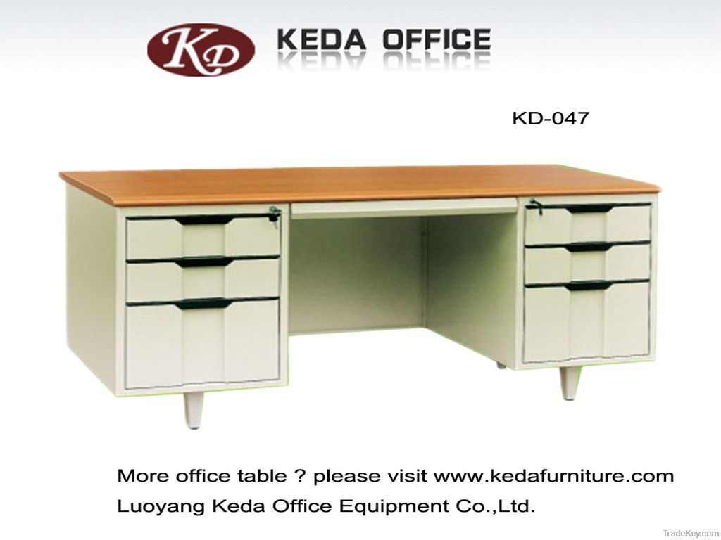 KD metal office furniture computer tables (1.2m-1.6m)