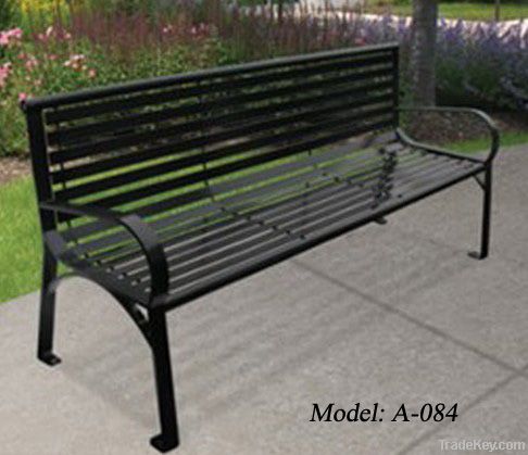 metal garden bench