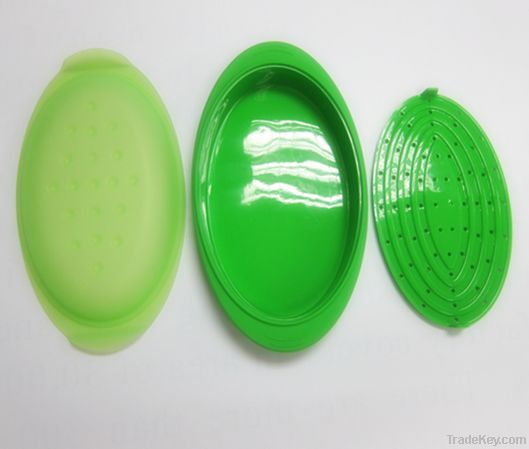 Cookware Set !!! 800ml silicone microwave steamers