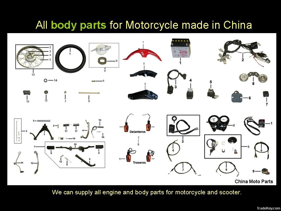 All Parts for Motorcycle and Scooter