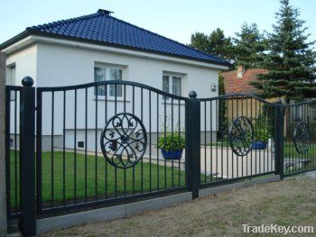 Wrought iron fence