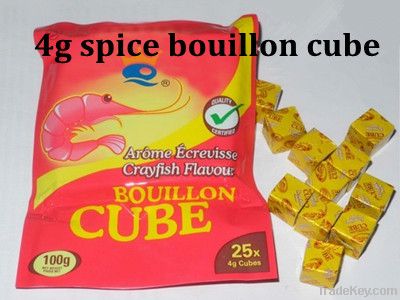 4g various flavours condiment bouillon cube