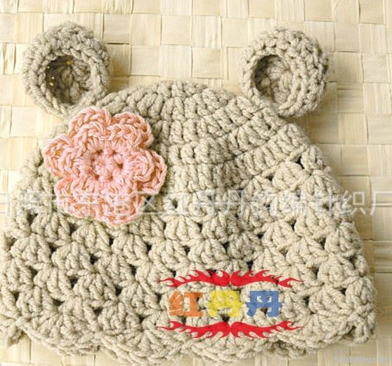 Handmade Cotton Crochet Hat Cap Beanie Baby Mixed Style