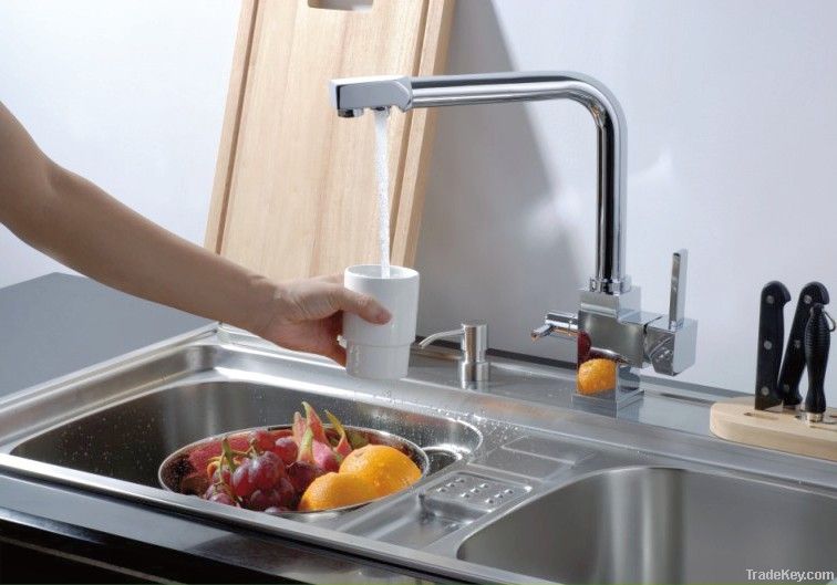 3 Way kitchen faucet with filter water