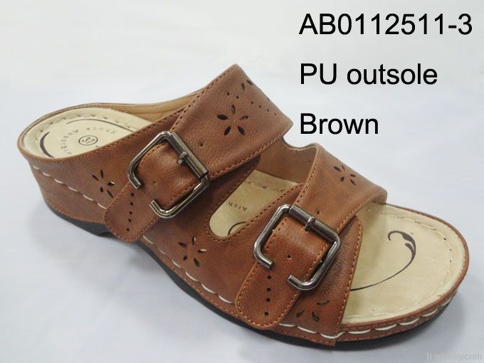 PU outsole women sandals