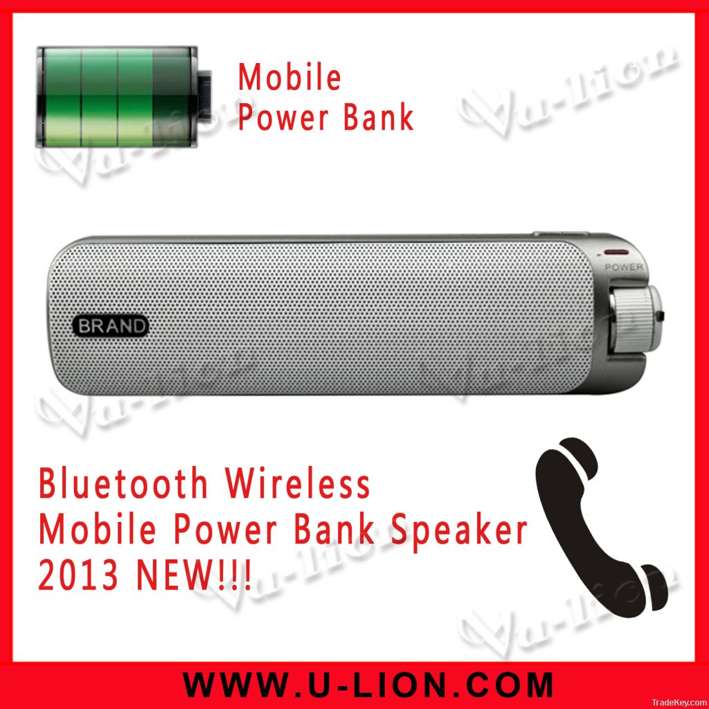 Portable Power Bank Bluetooth Speaker with Microphone