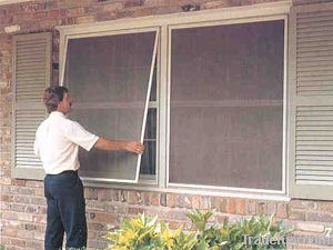 Iron wire window screening