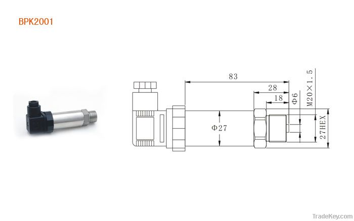 oil-filled piezoresistive pressure switch