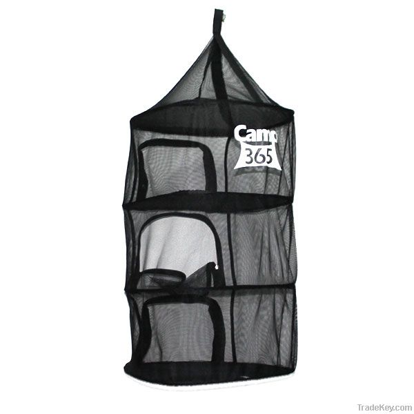 Square anti-mosquito folding netting hanging cage camp black