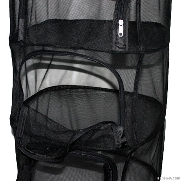 Square anti-mosquito folding netting hanging cage camp black