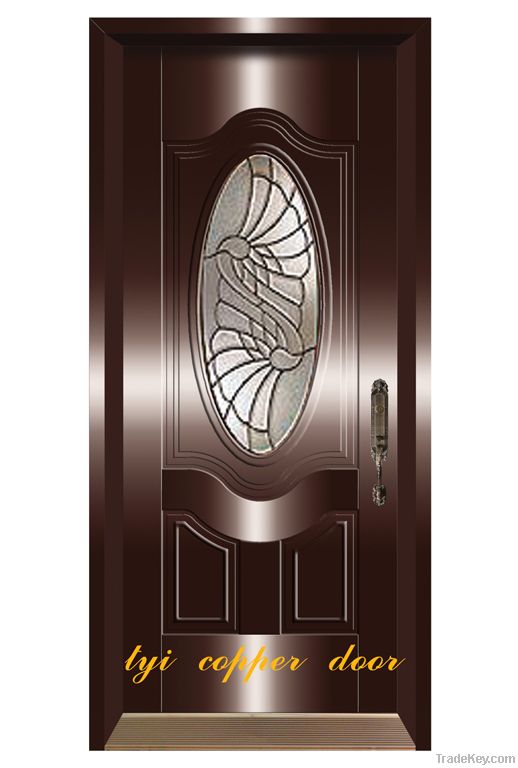 copper front door