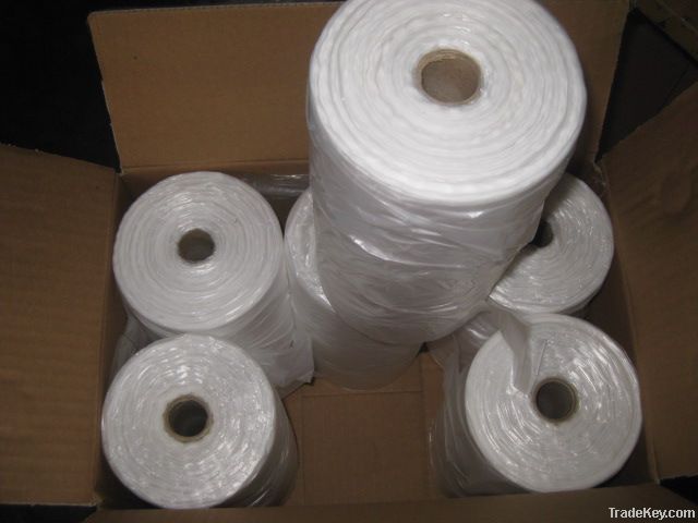 Transparent HDPE flat bag on roll