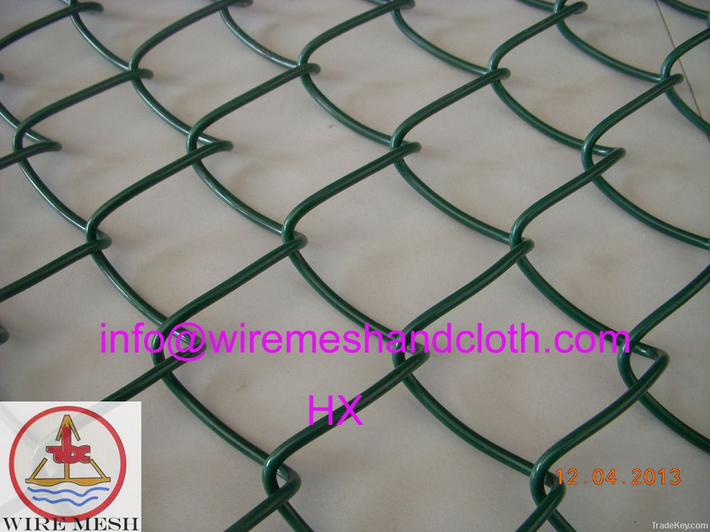 PVC coated chain link fence