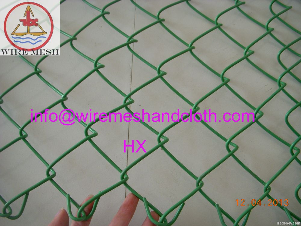 PVC coated chain link fence