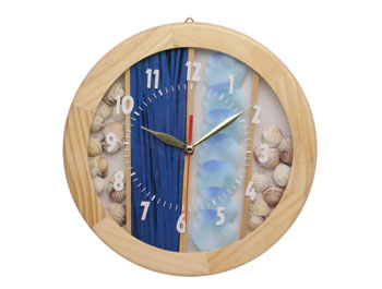 wooden wall clock