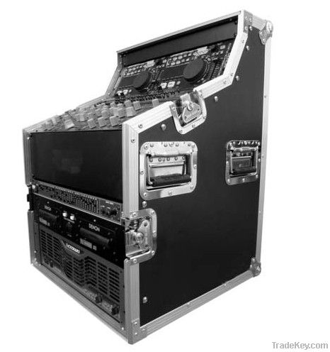 RK DJ Workstation With 3U Vertical , 4U Slanted And 2U Top Rack