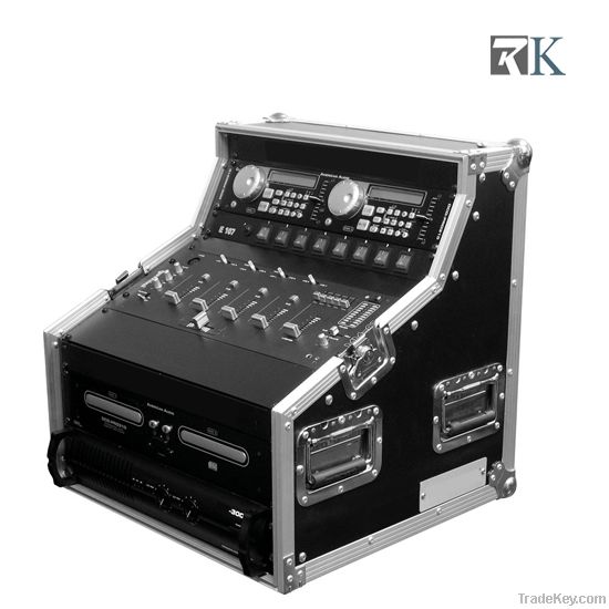 RK DJ Workstation With 3U Vertical , 4U Slanted And 2U Top Rack