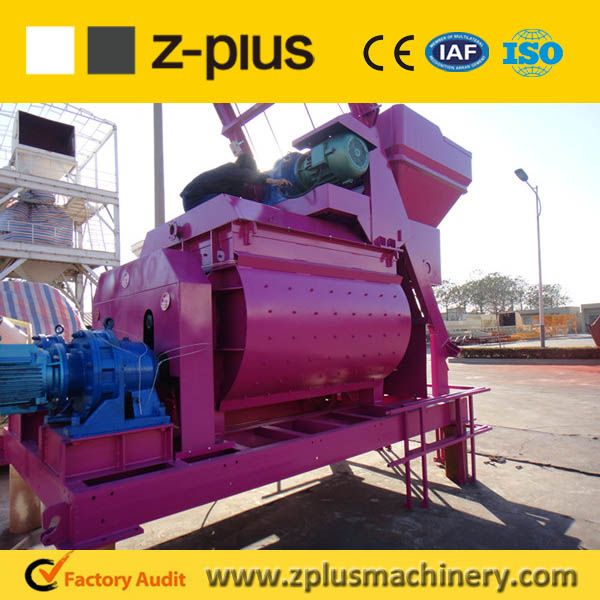 China famous brand ZPLUS offer twin shaft Concrete mixer JS series